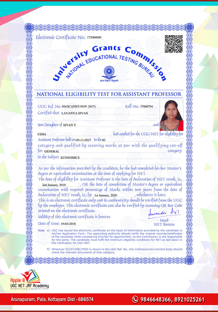 NTA UGC NET economics classes in kerala