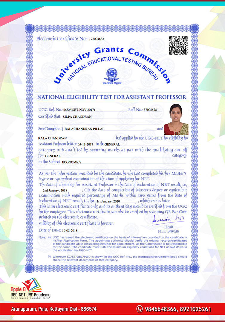 NTA UGC NET economics classes in kerala